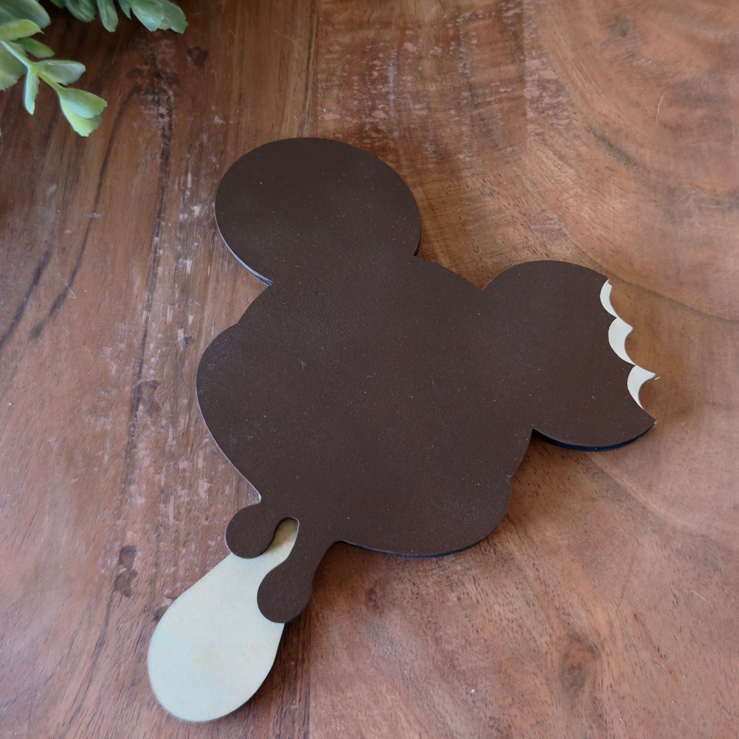 Mouse Shaped Popsicle Wooden Coasters